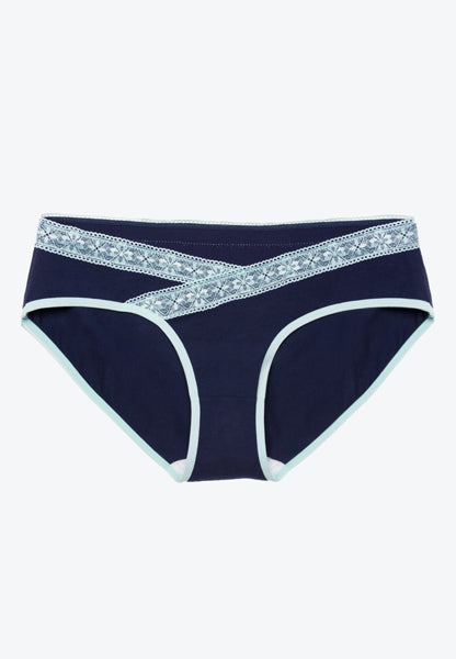 Crossover Maternity Bikini Underwear, 6-pk, Lace Delicacy