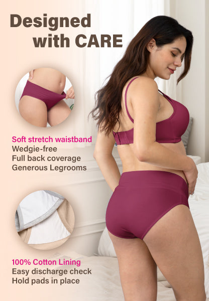 Intimate Portal stretch maternity briefs for pregnant women