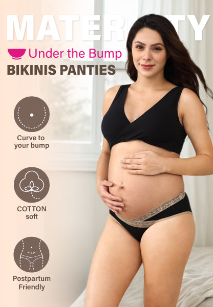 Intimate Portal lace maternity bikini panties