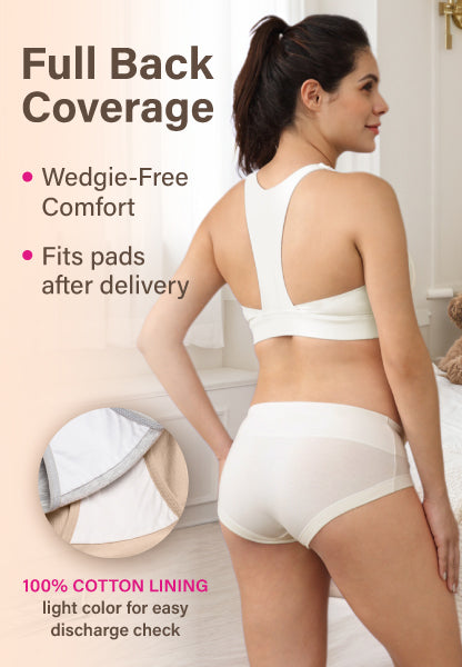 Intimate Portal full back coverage maternity boycut briefs