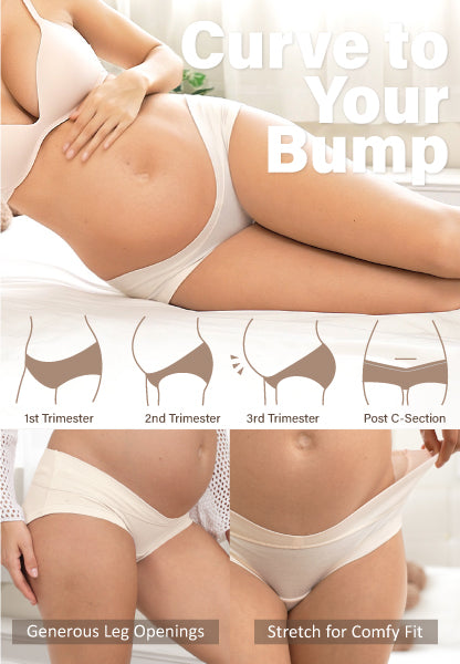 Intimate Portal comfy maternity boycut underwear under belly