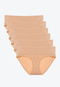 Foldable Maternity Underwear, 6-pk, Beige