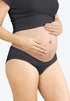 Crossover Maternity Bikini Underwear, 6-pk, All Black